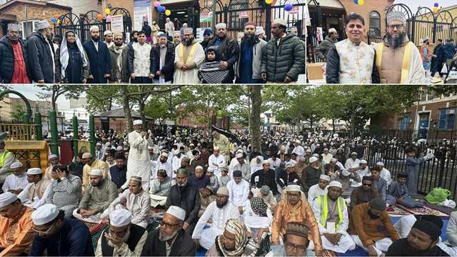 Thousands Gather for Eid-ul-Adha Prayers at Baitul Mamur Mosque in New York