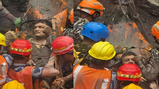Two Workers Rescued Alive After 9 Days in Flooded Nepal Tunnel