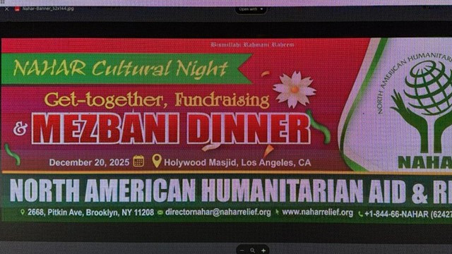Nahar Cultural Night and Mezban Dinner Held Successfully