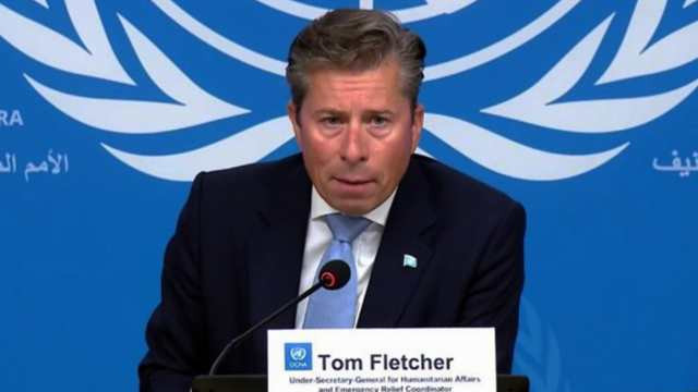 UN Aid Chief Warns Cost of Iran War Could Save Millions of Lives