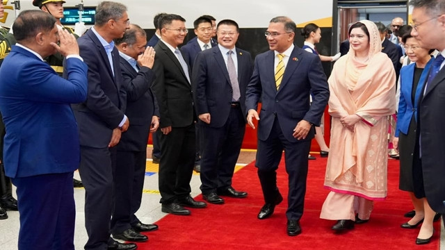 Prime Minister Tarique Rahman Accorded Red Carpet Welcome in Beijing