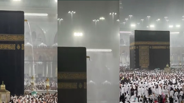 Heavy rain pours over Makkah after Salat al-Istisqa