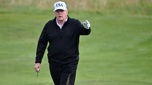 Trump Plays Golf on First Day of Scotland Visit, Protests in Various Cities