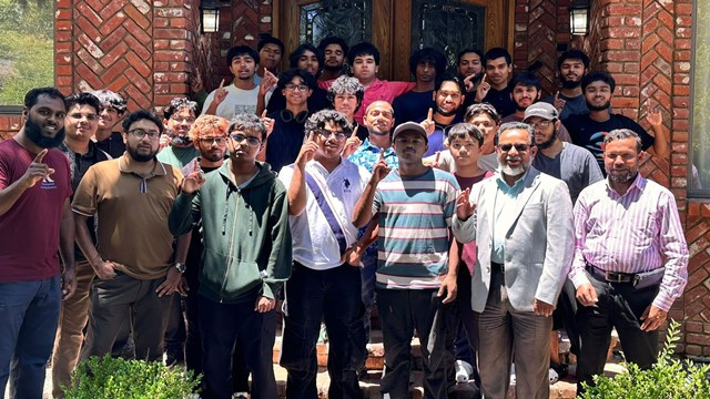 Everyone in one frame at the end of the camp. Photo: From Facebook