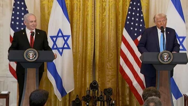 Trump-Netanyahu joint press conference, photo: Collected