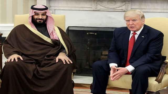 MBS with Trump, File Photo