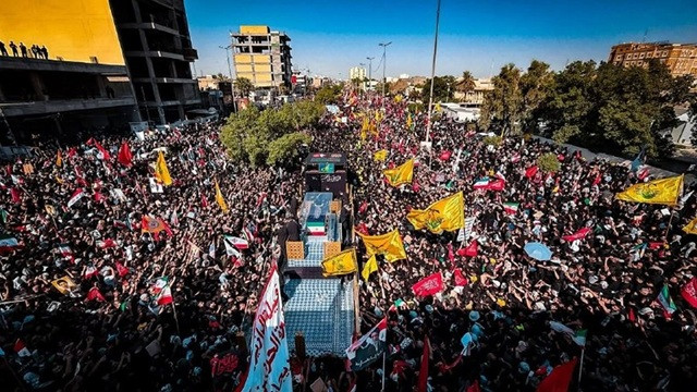 Khamenei’s Funeral Procession Continues in Iraq Amid Heavy Regional Military Strikes