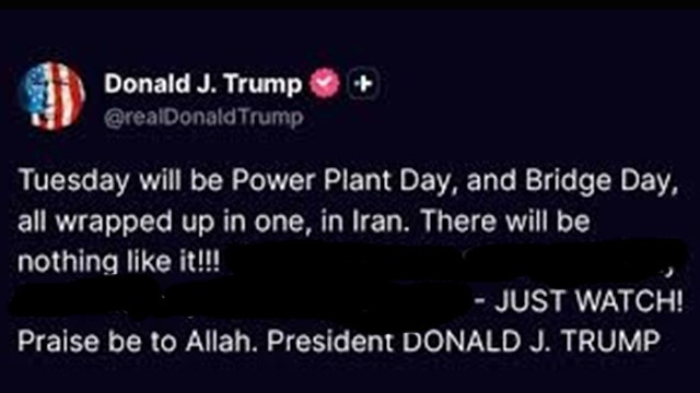 Trump Sparks Outrage with Easter Social Media Post Threatening Iran, Invokes “Praise be to Allah”