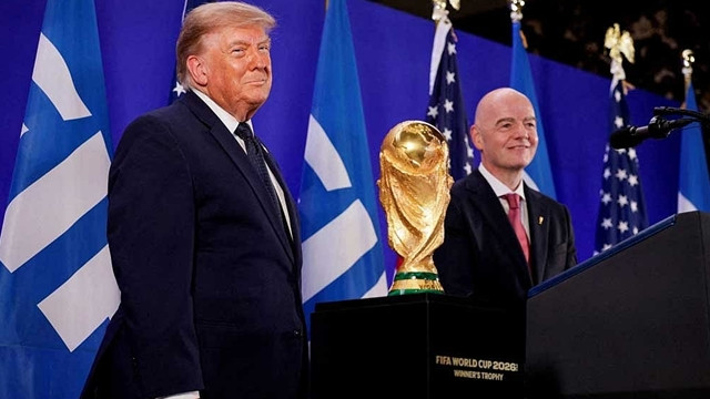 Trump Draws Attention at World Cup Final Trophy Ceremony
