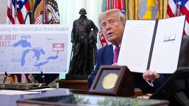 Canada Rejects Trump's 'Lake America' Name Change, Installs Billboard Defending Lake Ontario