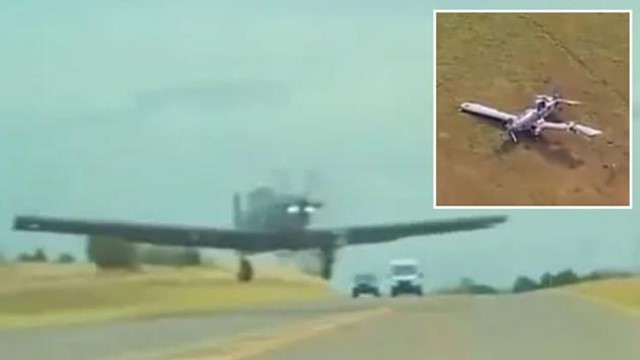 Tesla Narrowly Escapes Being Hit by Military Plane