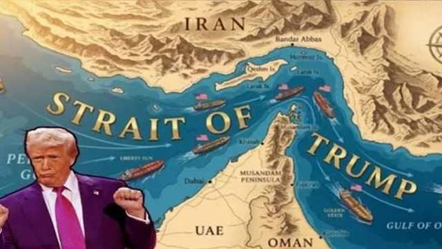 Trump Posts Map Calling Strait of Hormuz ‘Trump Strait’ Amid Iran War