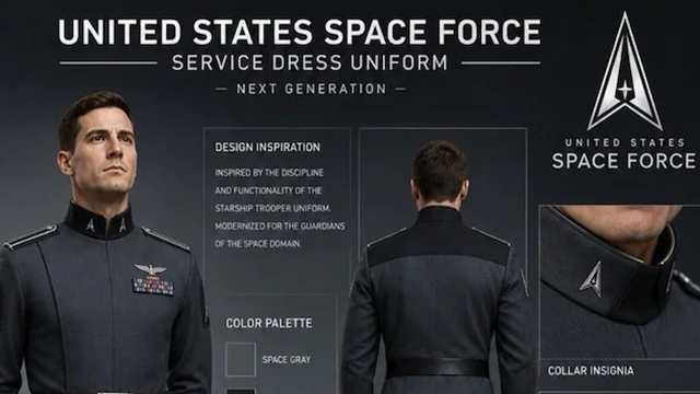 Trump Unveils New Space Force Uniform Inspired by ‘Starship Troopers’